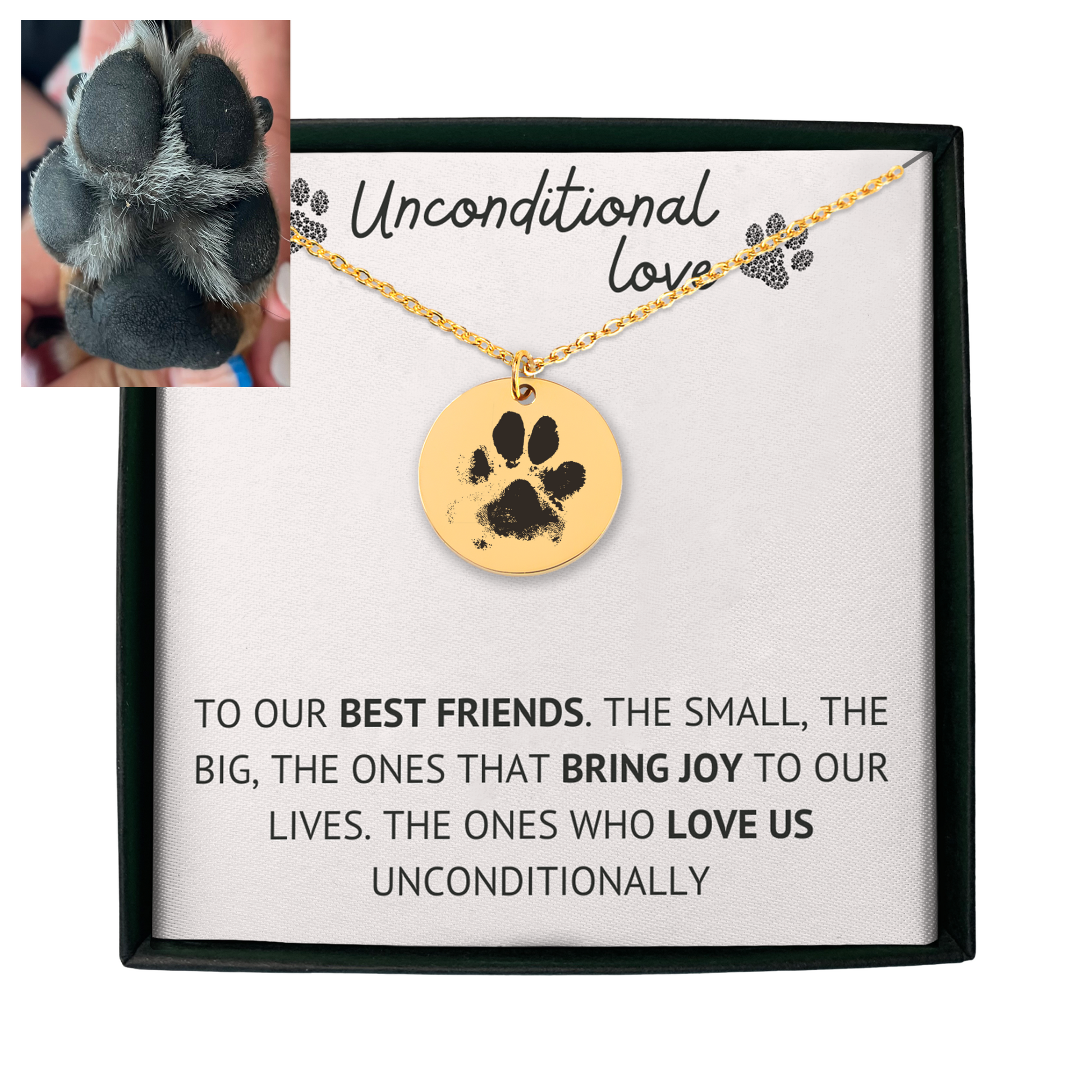 Pet Gifts For You Paw Print Necklace