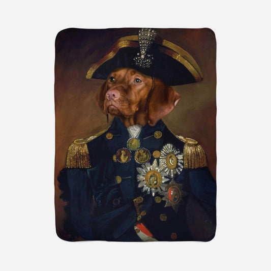 The Captain - Custom Pet Portrait Blanket - Pet Gifts For You