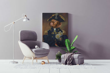 The Captain - Custom Pet Portrait Canvas - Pet Gifts For You
