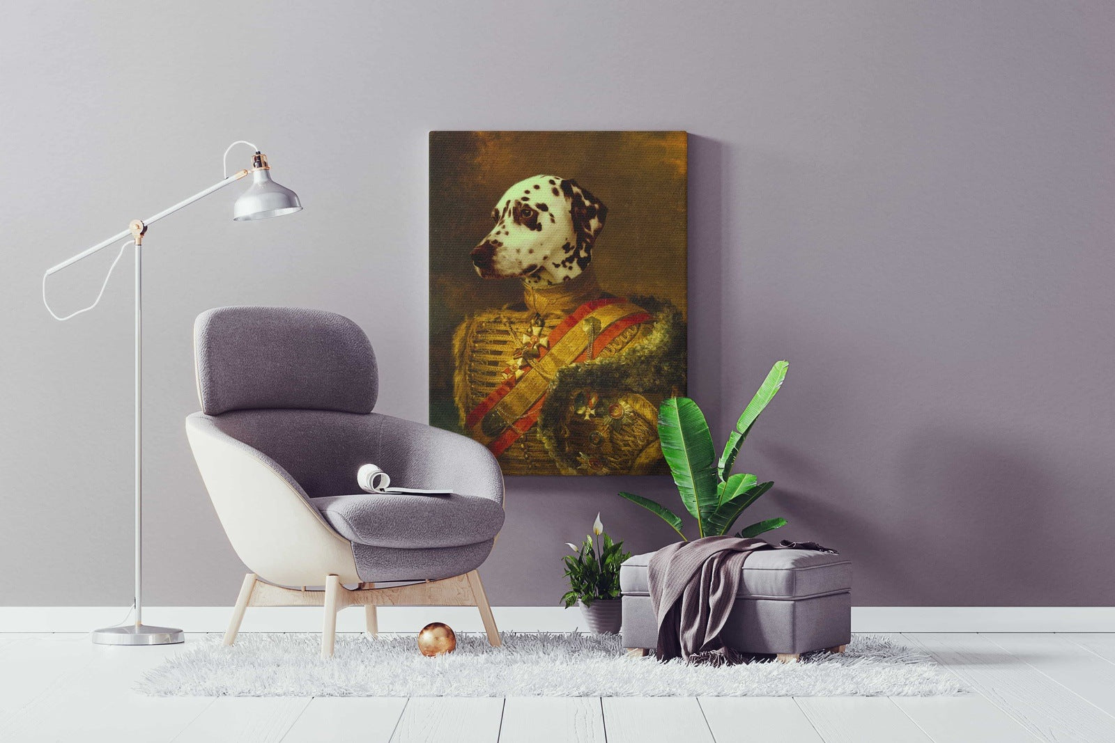 The King - Custom Pet Portrait Canvas - Pet Gifts For You