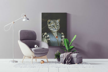 The Lady - Custom Pet Portrait Canvas - Pet Gifts For You