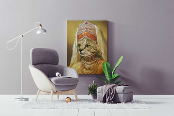 The Princess - Custom Pet Portrait Canvas - Pet Gifts For You