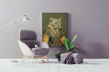 The Queen - Custom Pet Portrait Canvas - Pet Gifts For You