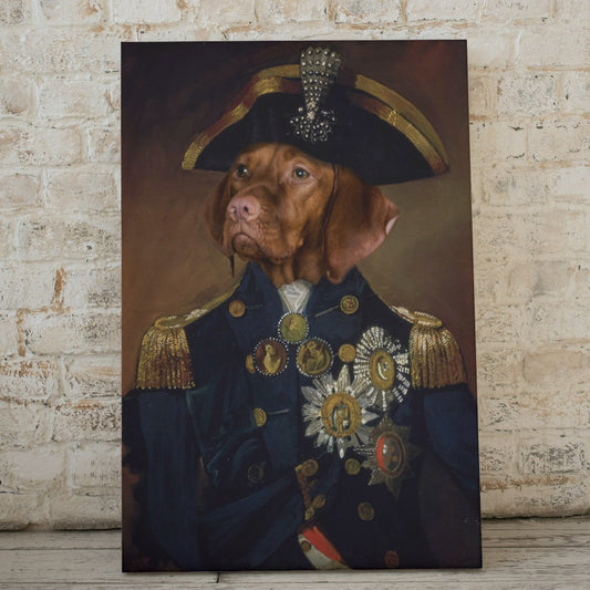 The Captain - Custom Pet Portrait Canvas - Pet Gifts For You