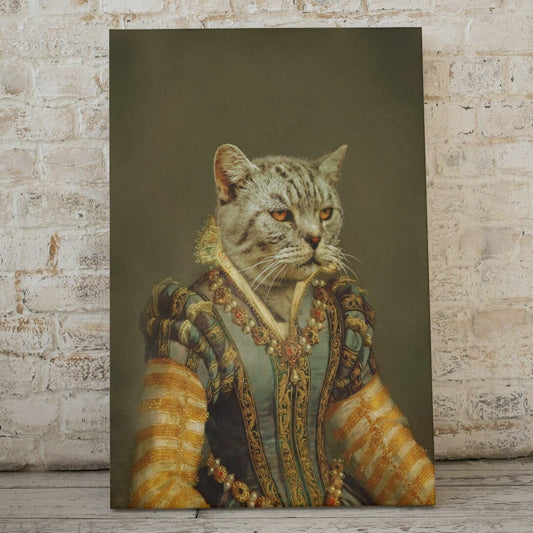 The Queen - Custom Pet Portrait Canvas - Pet Gifts For You